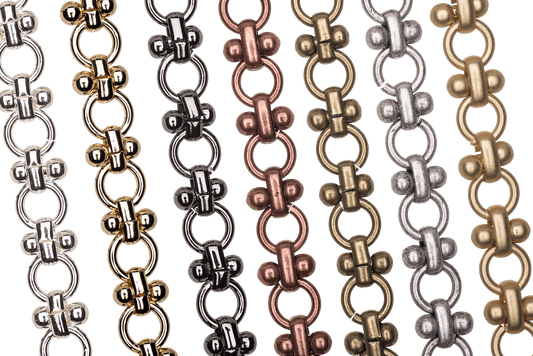 Cable Chain - 6.5mm - Available in Multiple Colors - Sold by the Foot - CH 152