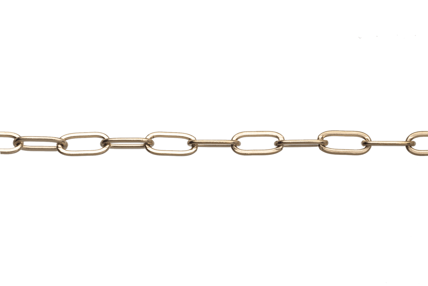 Paperclip Chain No Tarnish Gold - Stainless Steel - Small Size By Foot