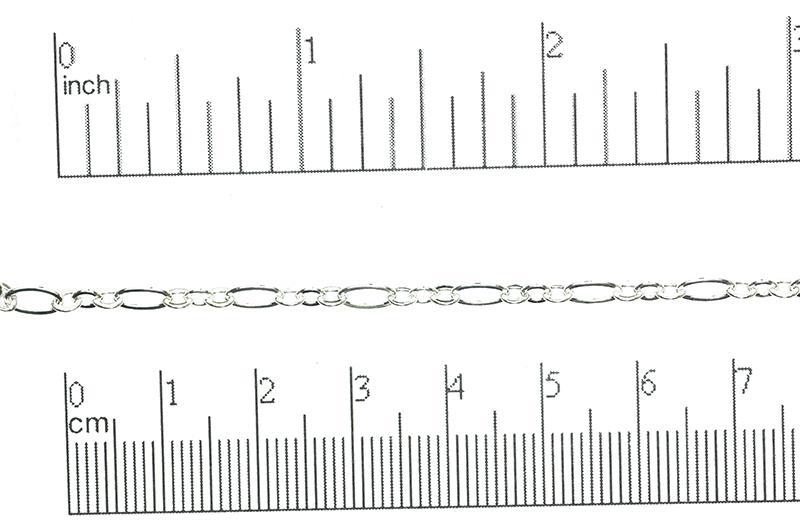 Cable Chain Small Size - Multiple Finishes Available - Measures 6.4mm x 3mm - Sold by the Foot - CH 260