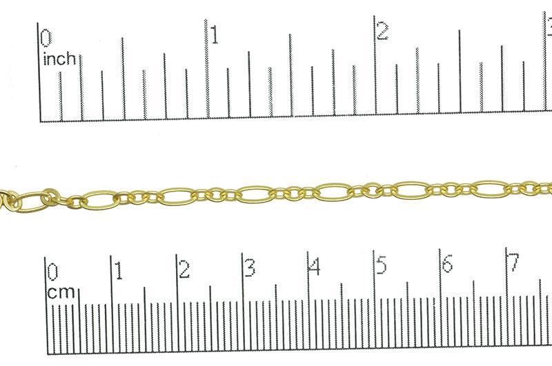 Cable Chain Small Size - Multiple Finishes Available - Measures 6.4mm x 3mm - Sold by the Foot - CH 260