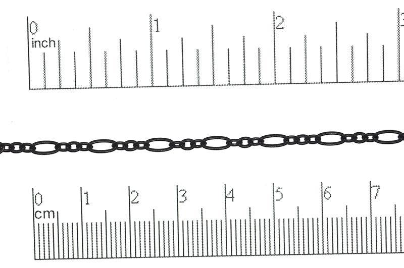 Cable Chain Small Size - Multiple Finishes Available - Measures 6.4mm x 3mm - Sold by the Foot - CH 260