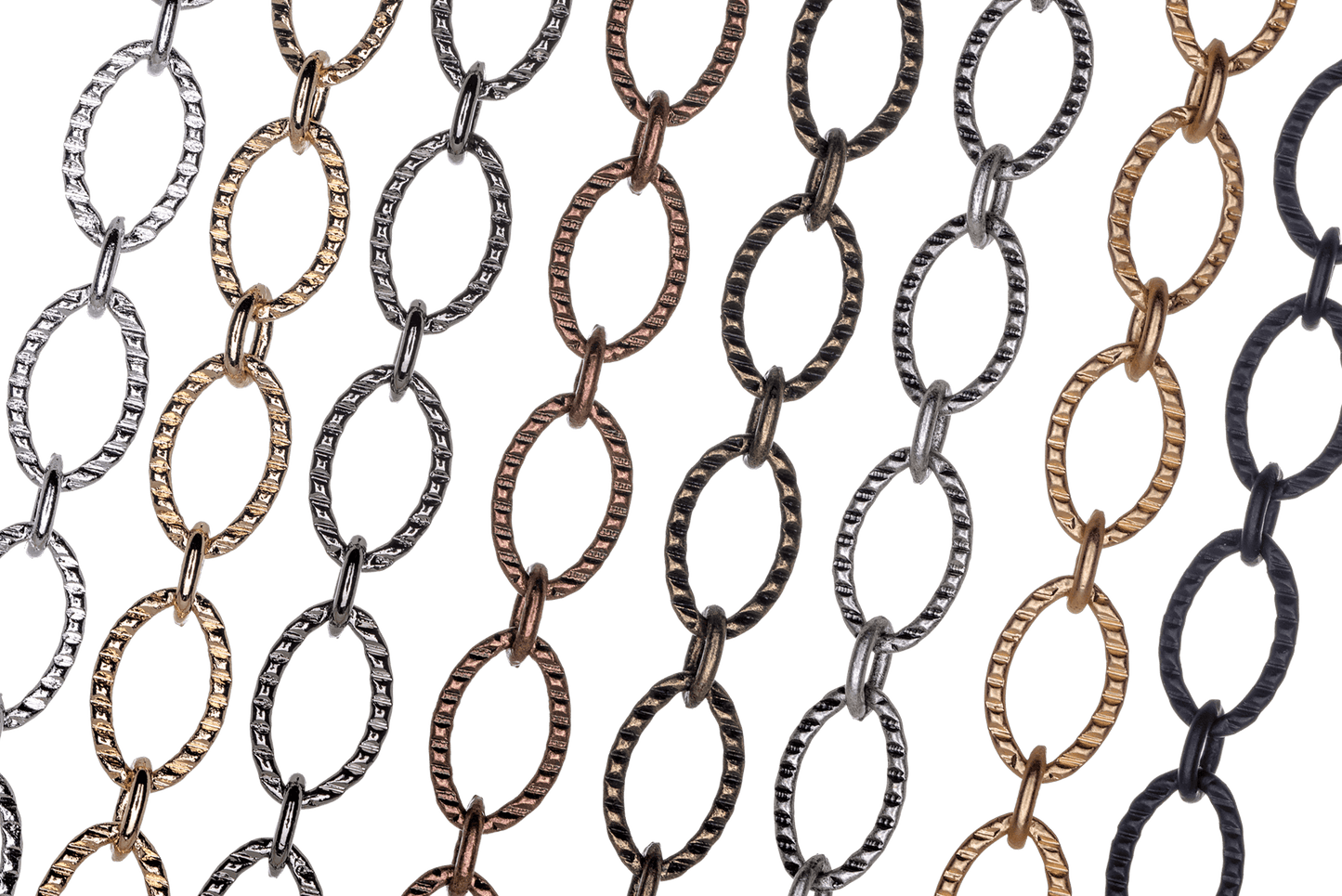 Cable Chain - 9mm x 6mm - Available in Multiple Colors - Sold by the Foot - CH 28