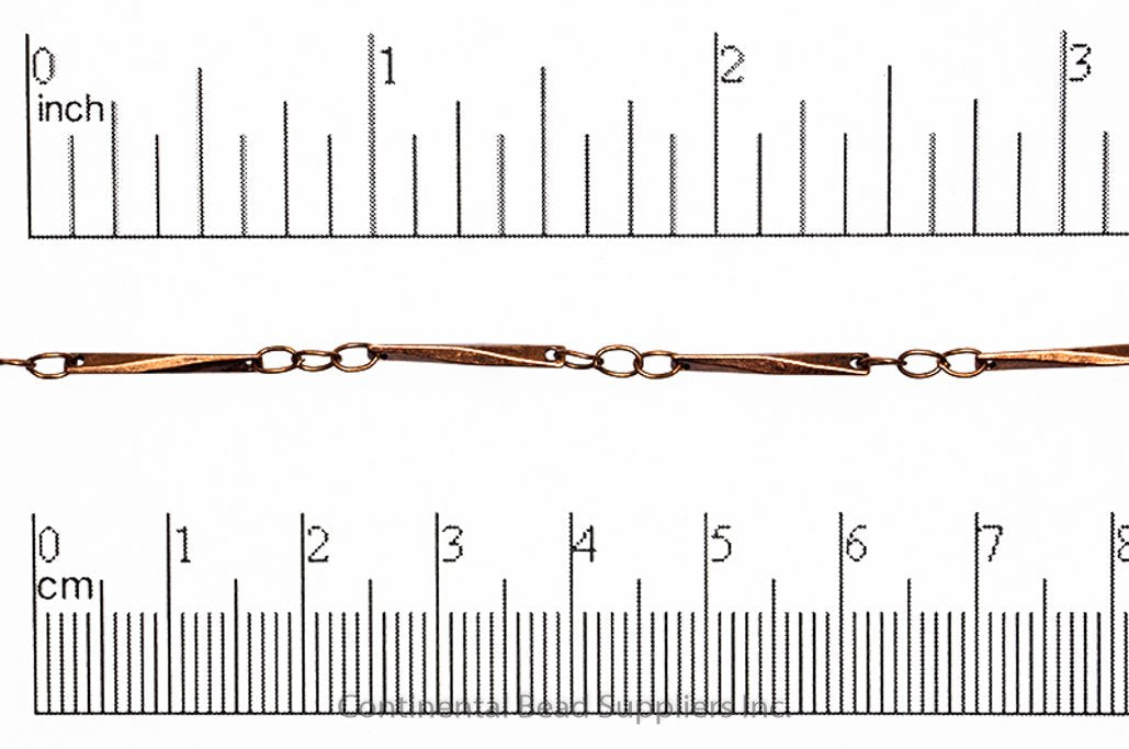 Specialty Bar Chain - 15mm available in Multiple Colors sold by the Foot - CH 2