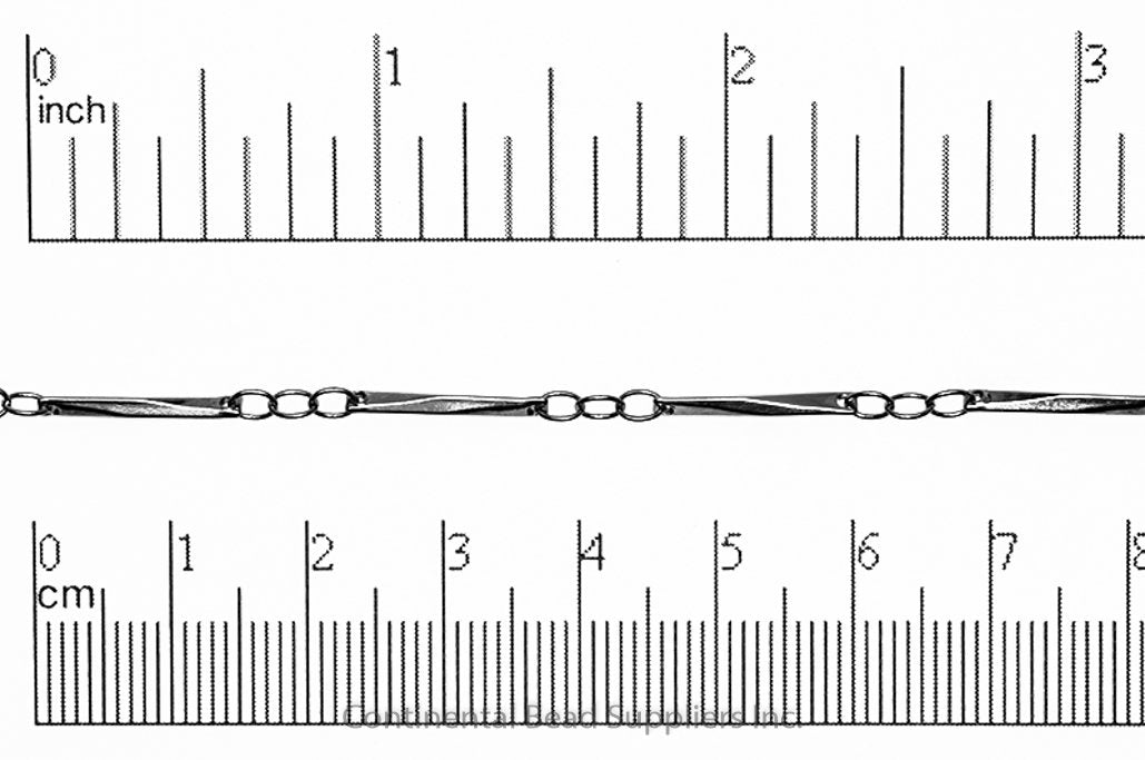 Specialty Bar Chain - 15mm available in Multiple Colors sold by the Foot - CH 2