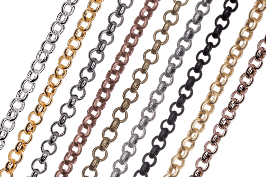 Rolo Chain - Small Belcher Chain Size 2mm Multiple Colors - Per Foot CH-30