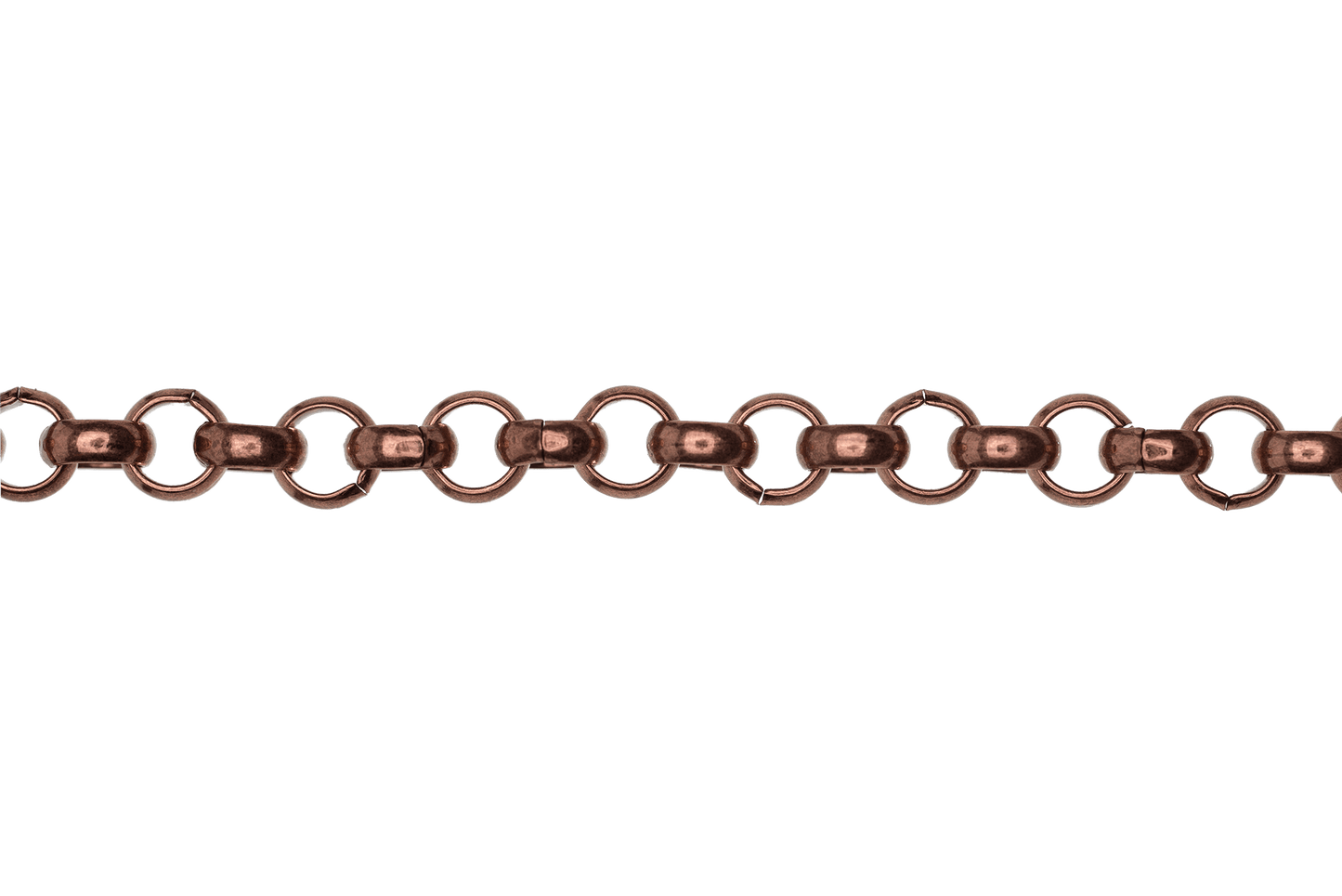 Rolo Belcher Chain - 7mm available in Multiple Colors sold by the Foot - CH 5