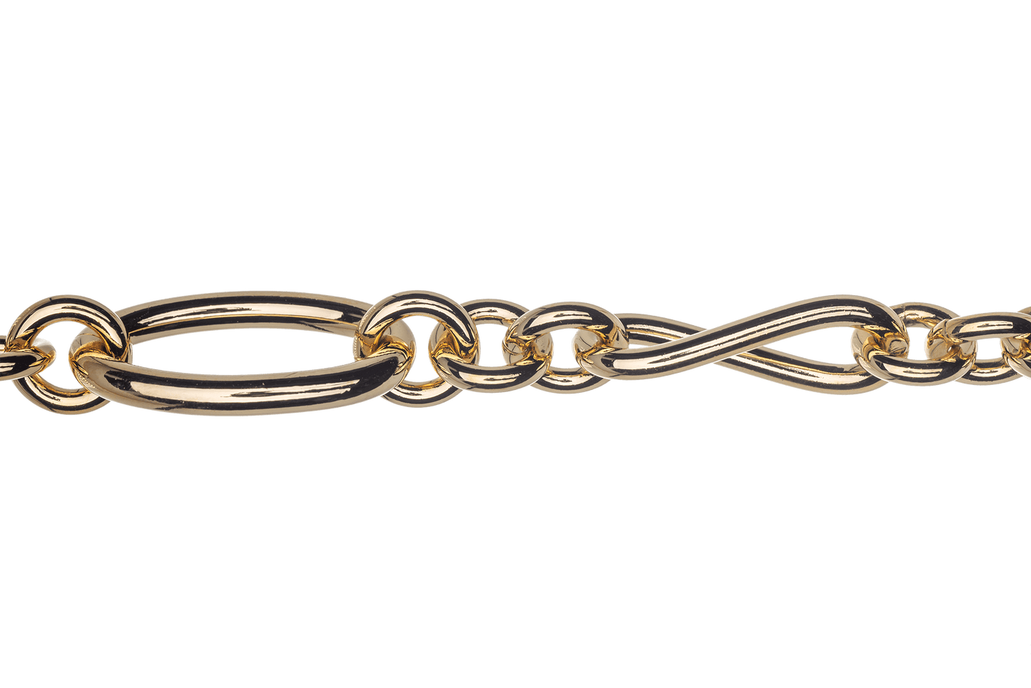 Large Oval Cable Chain with Twisted Link - 26mm x 16mm - Available in Multiple Colors - Sold by the Foot - CH 810