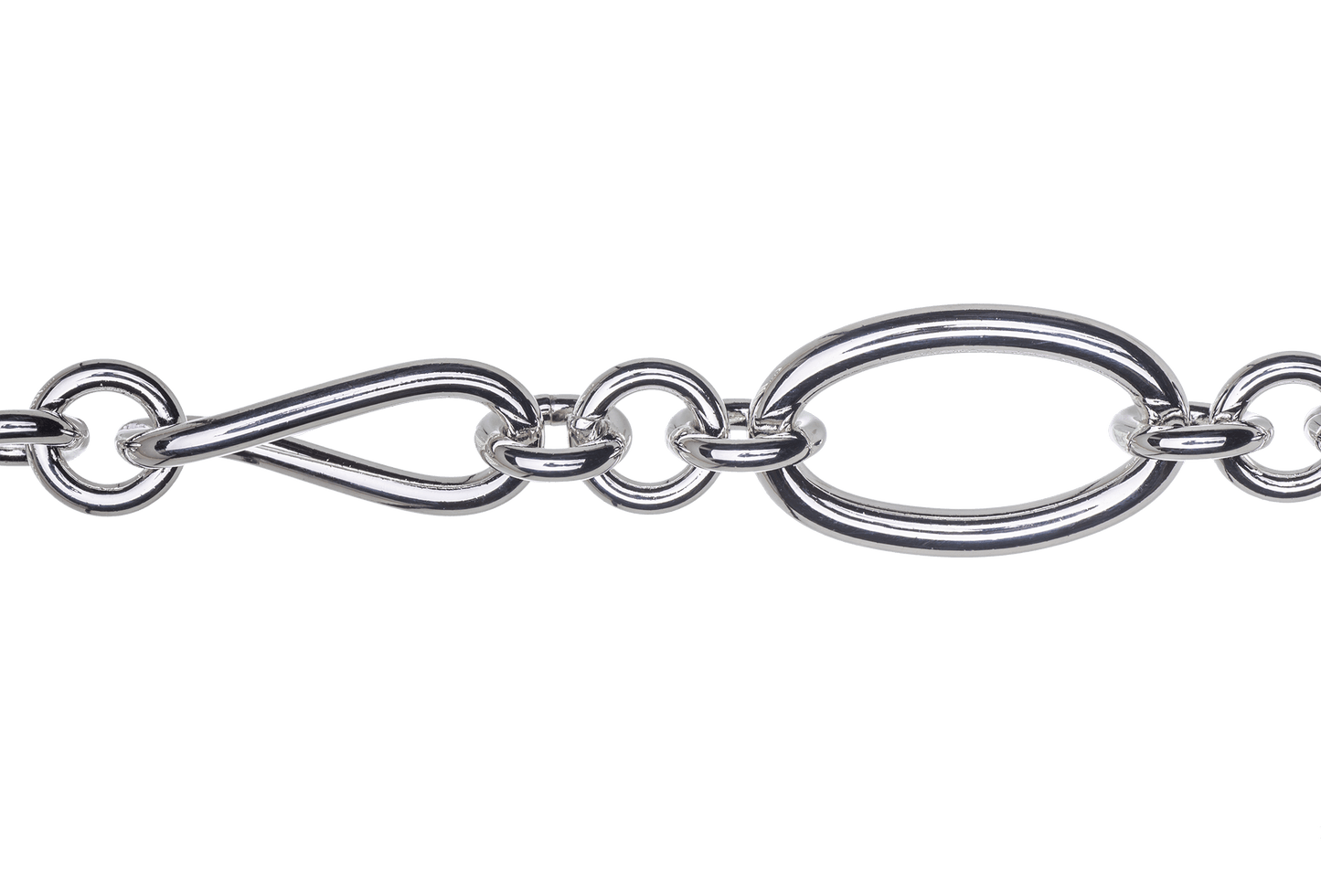 Large Oval Cable Chain with Twisted Link - 26mm x 16mm - Available in Multiple Colors - Sold by the Foot - CH 810