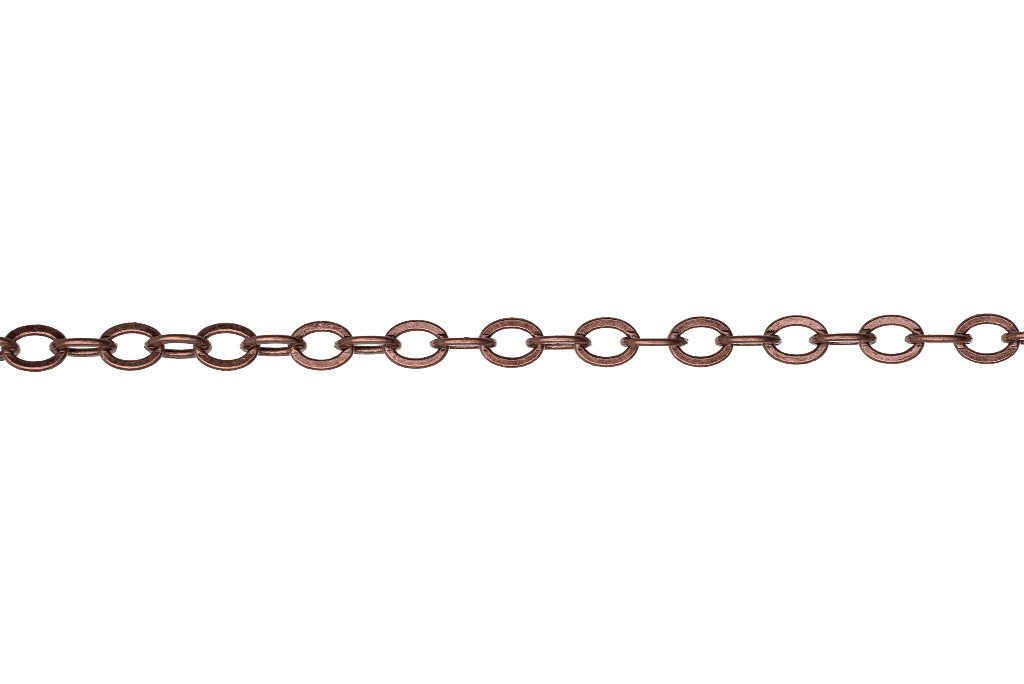 Cable Chain Medium Size - Multiple Finishes Available - Measures 3mm x 4mm - Sold by the Foot - CH 819