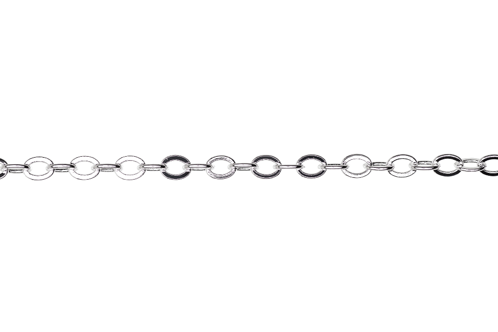 Cable Chain Medium Size - Multiple Finishes Available - Measures 3mm x 4mm - Sold by the Foot - CH 819