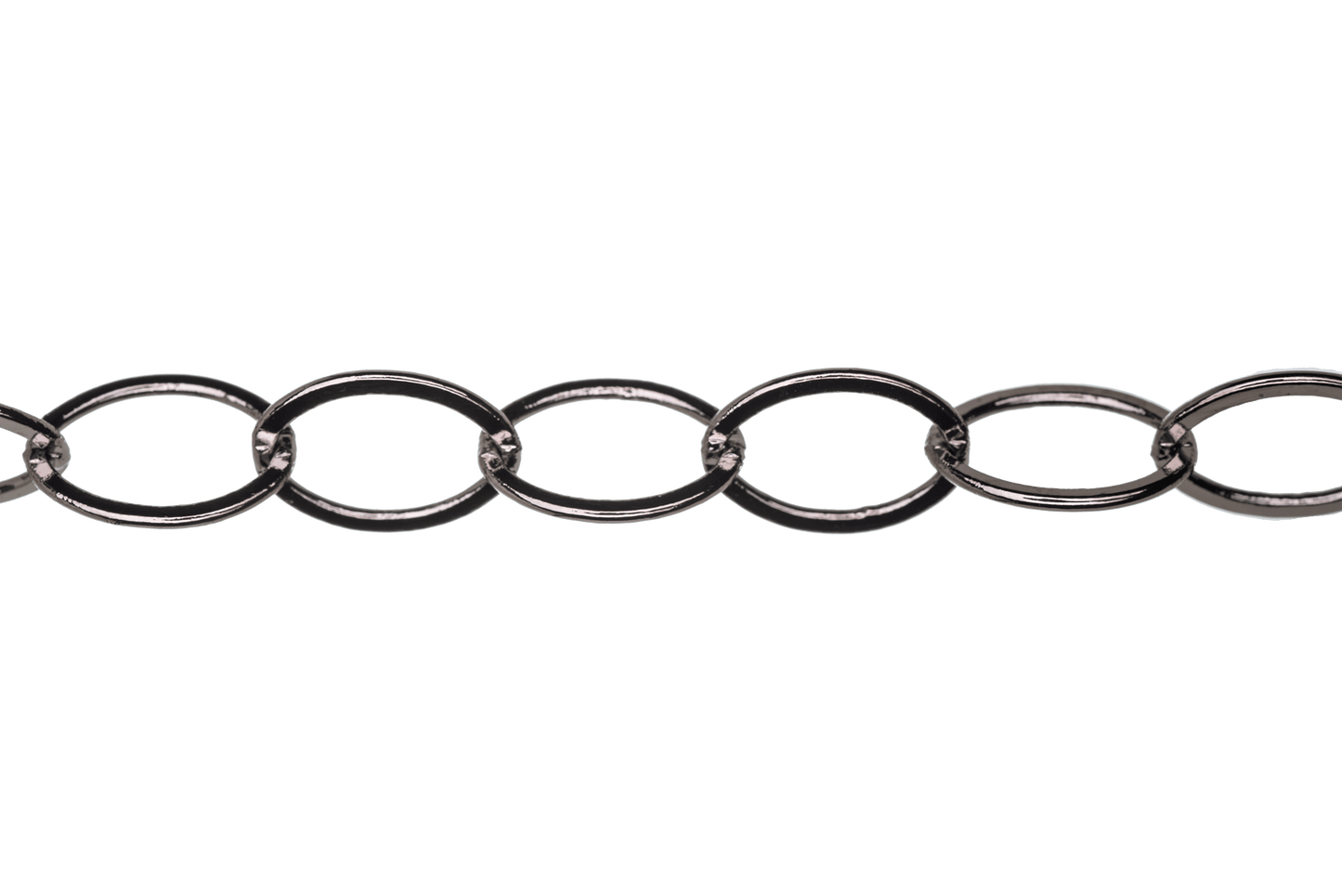 12mm x 9mm Flat Oval Cable Chain Sold by The Foot - CH 828