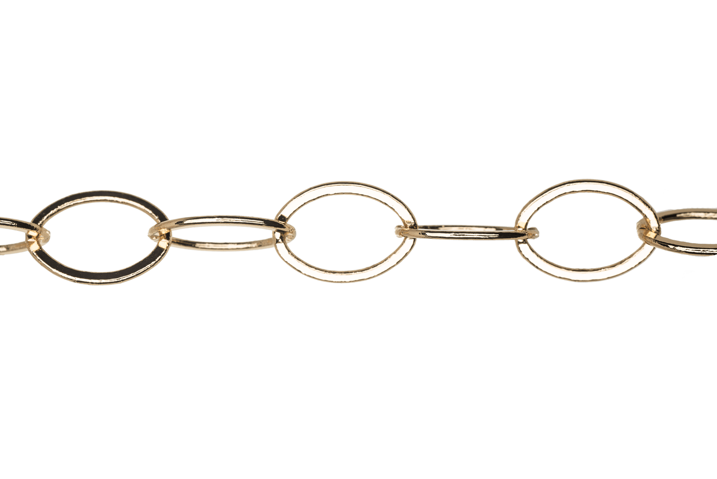 12mm x 9mm Flat Oval Cable Chain Sold by The Foot - CH 828
