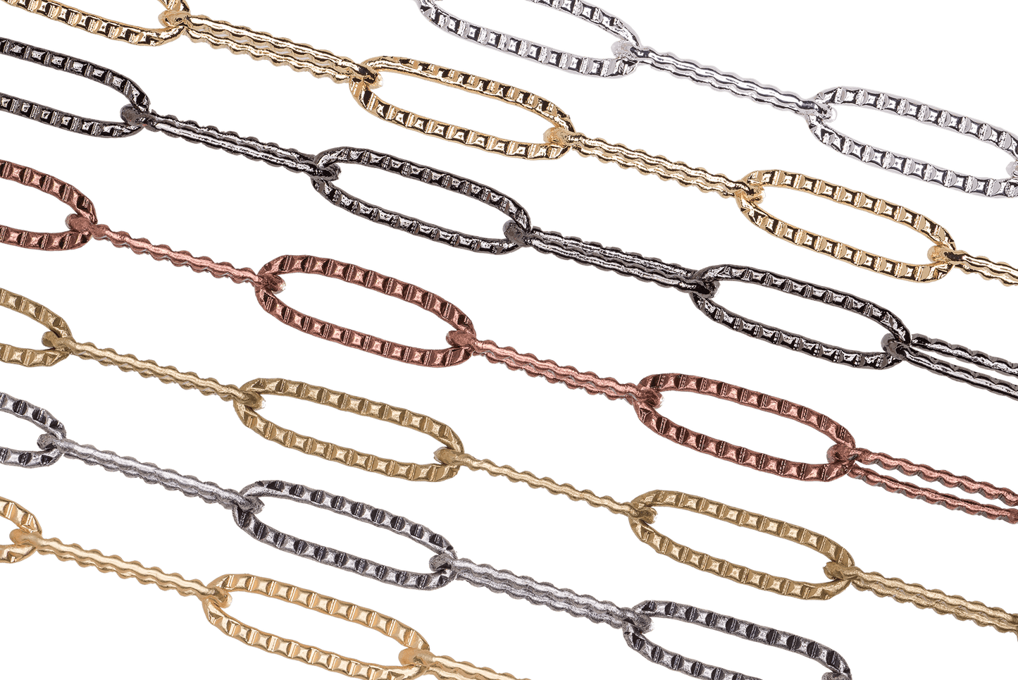 15mm x 3mm Paperclip Cable Chain Sold by The Foot - CH 842
