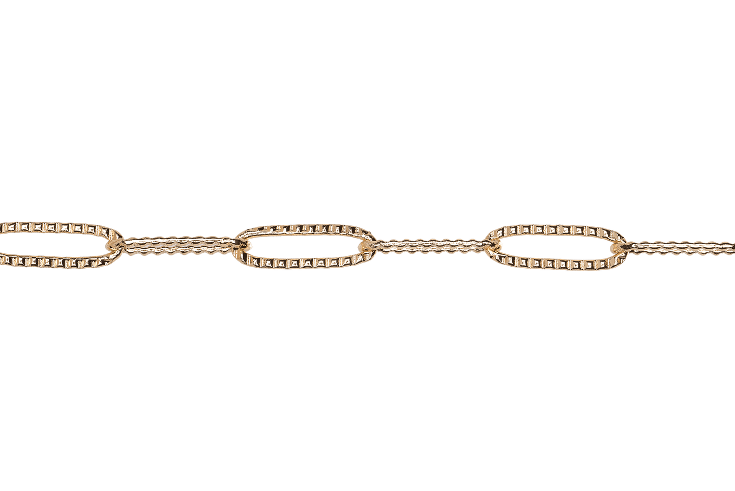 15mm x 3mm Paperclip Cable Chain Sold by The Foot - CH 842
