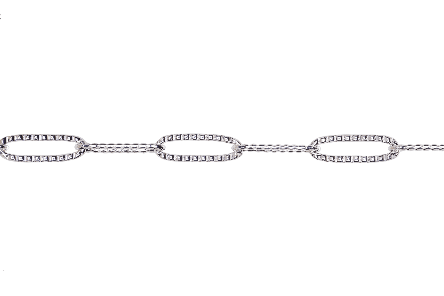 15mm x 3mm Paperclip Cable Chain Sold by The Foot - CH 842