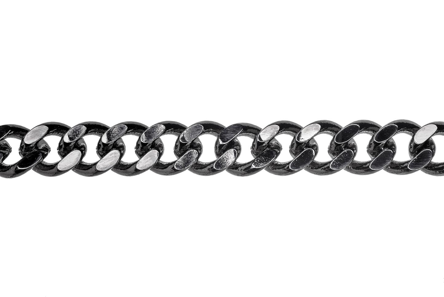 XL Cuban Link Curb Chain measures 12mm x 10mm available in Many Finishes sold by the Foot - CH 845