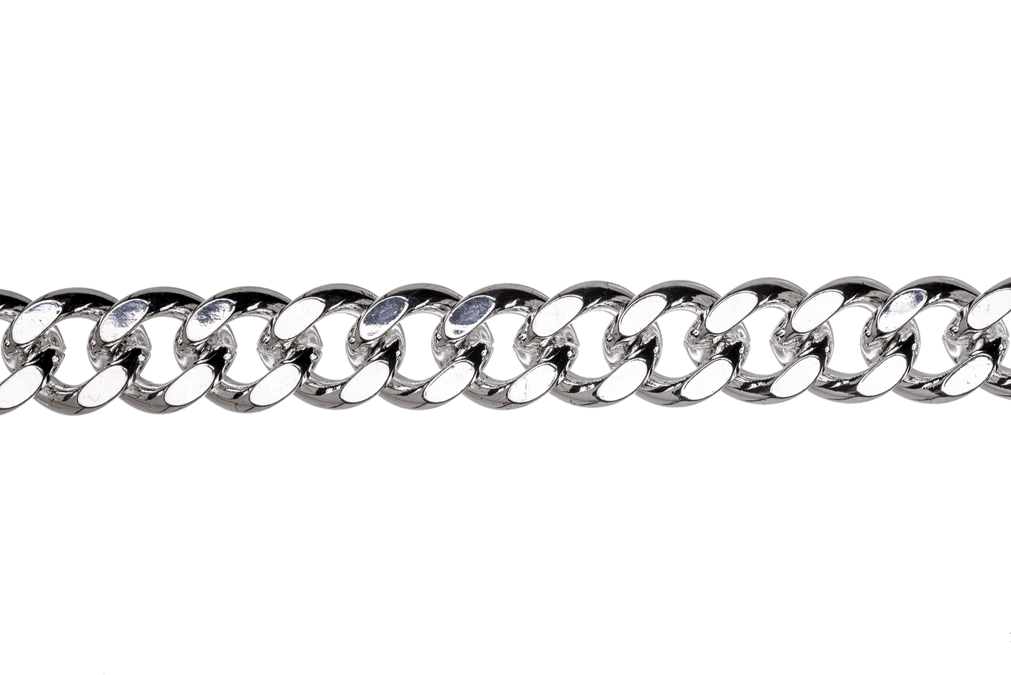 XL Cuban Link Curb Chain measures 12mm x 10mm available in Many Finishes sold by the Foot - CH 845