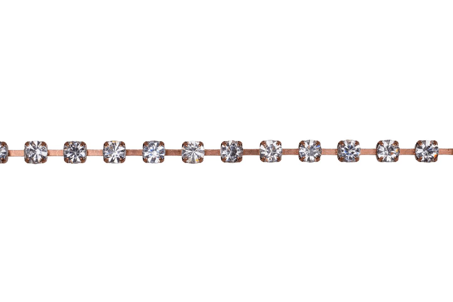 4mm Rhinestone Cup Chain - Made of Brass - Sold by the Foot - Ch-849
