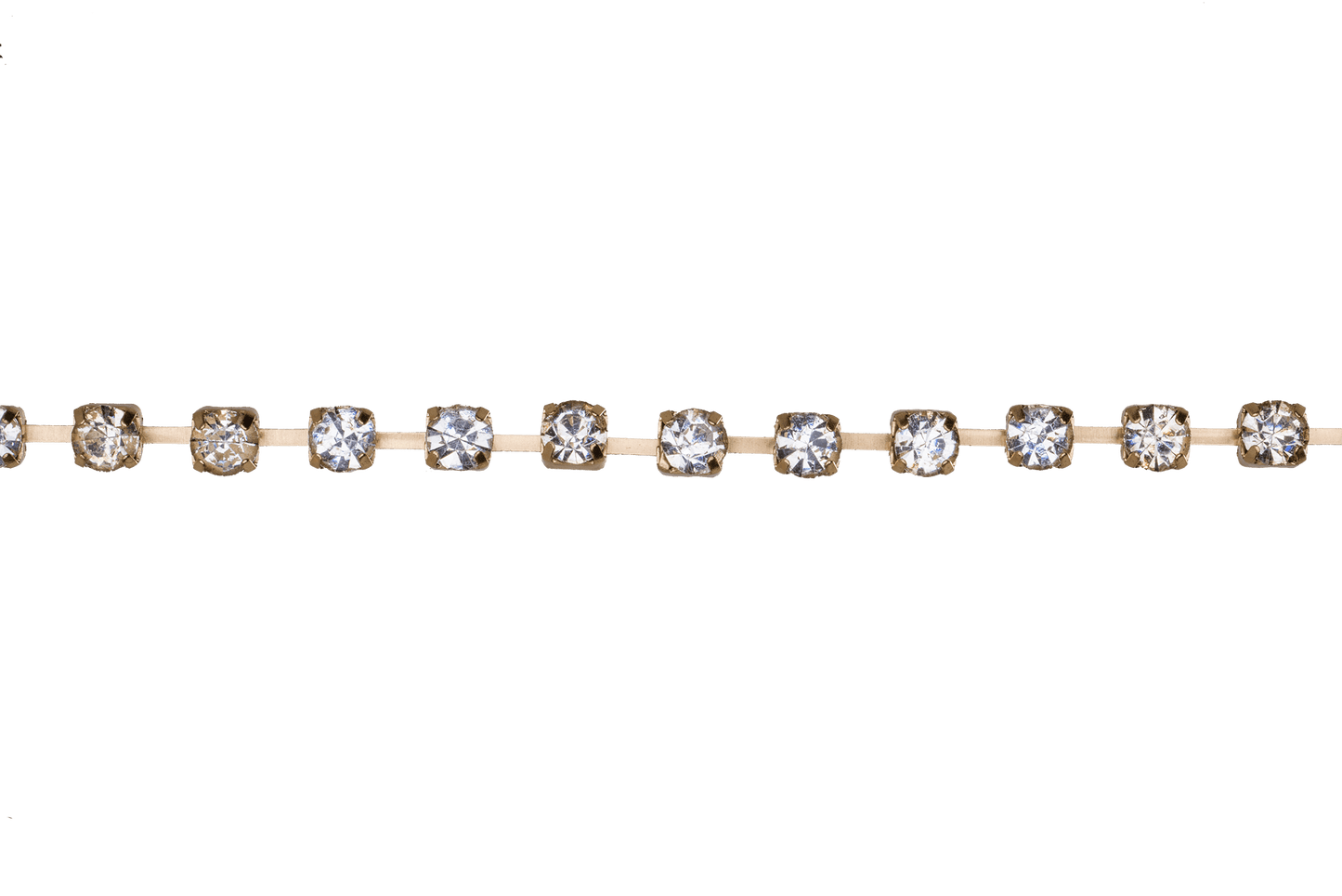 4mm Rhinestone Cup Chain - Made of Brass - Sold by the Foot - Ch-849