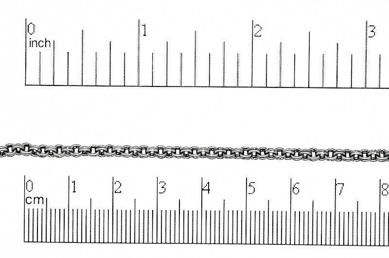 3mm Double Link Cable Chain Sold by The Foot - CH 885