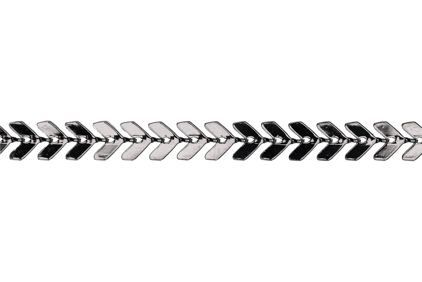 Chevron Herringbone Specialty Chain - Multiple Finishes Available - Measures 6.5mm - Sold by the Foot - CH 892