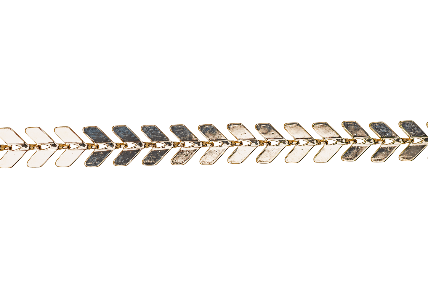 Chevron Herringbone Specialty Chain - Multiple Finishes Available - Measures 6.5mm - Sold by the Foot - CH 892