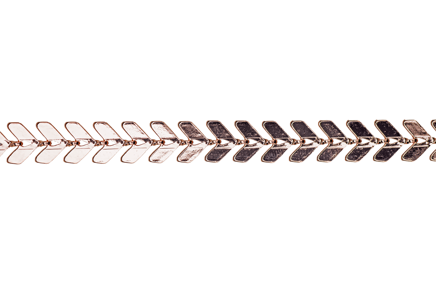 Chevron Herringbone Specialty Chain - Multiple Finishes Available - Measures 6.5mm - Sold by the Foot - CH 892