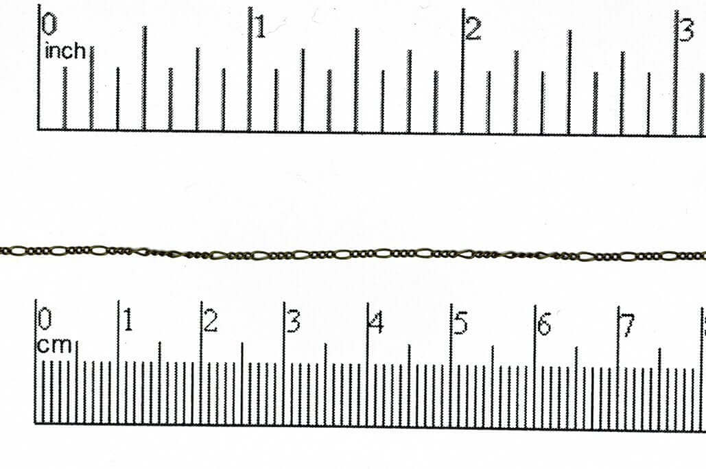 1mm Petite Figaro Chain - Available in Multiple Colors - Sold By The Foot - CH 894