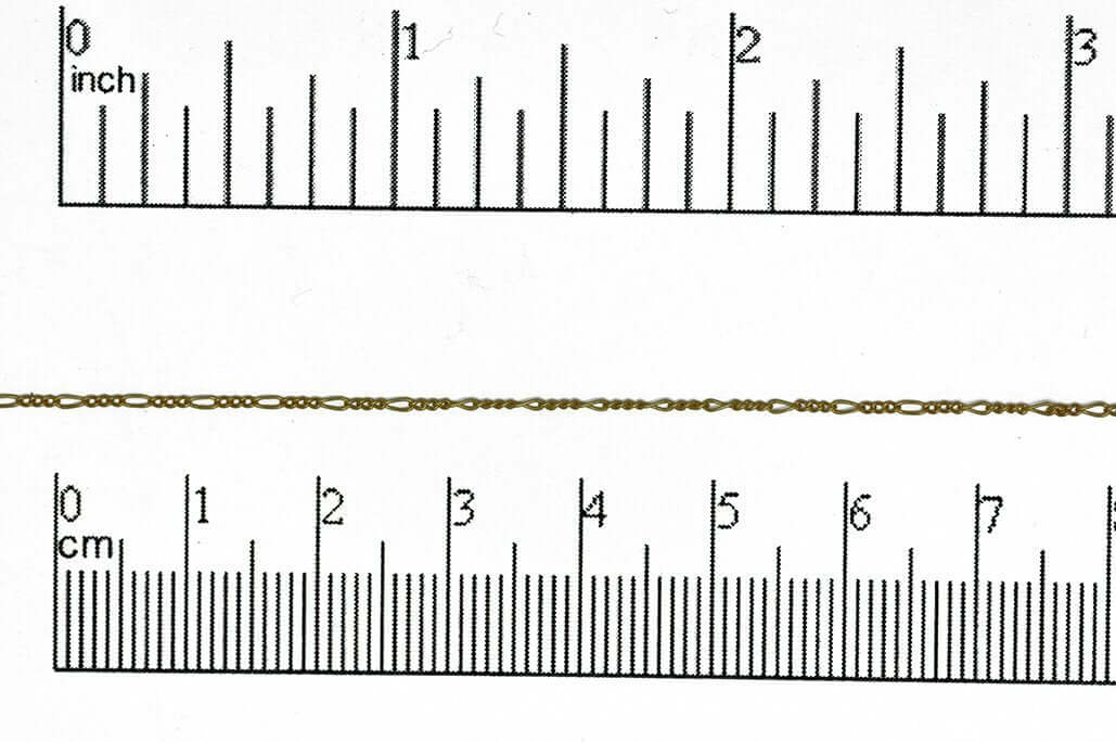 1mm Petite Figaro Chain - Available in Multiple Colors - Sold By The Foot - CH 894