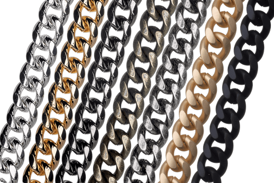 XL Cuban Curb Chain - Multiple Finishes Available - Measures 11mm - Sold by the Foot - CH 917