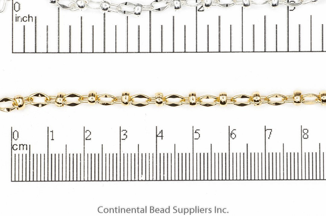 6mm Hammered Cable Satellite Chain Sold by The Foot - CH 919
