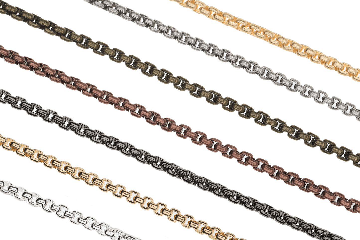 2mm Venetian Box Rolo Chain Sold by The Foot - CH 933