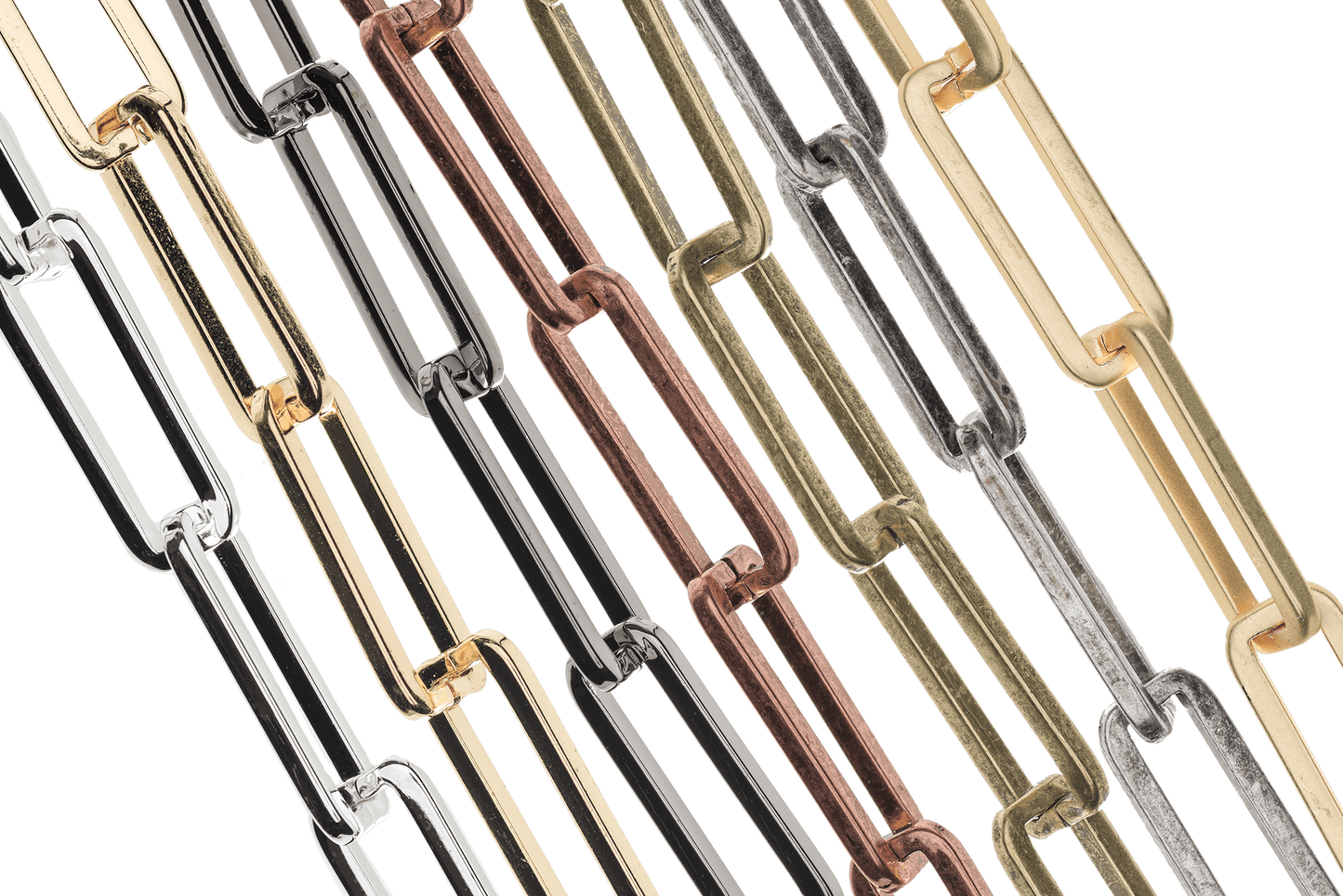 25mm x 9mm Box Paperclip Chain sold by The Foot - CH 934