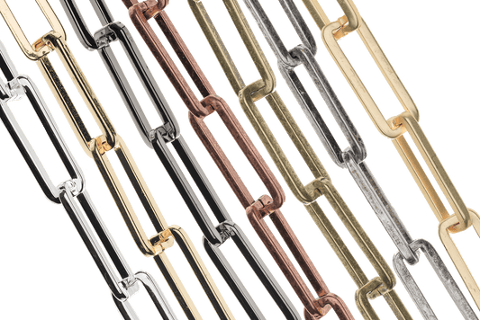 25mm x 9mm Box Paperclip Chain sold by The Foot - CH 934
