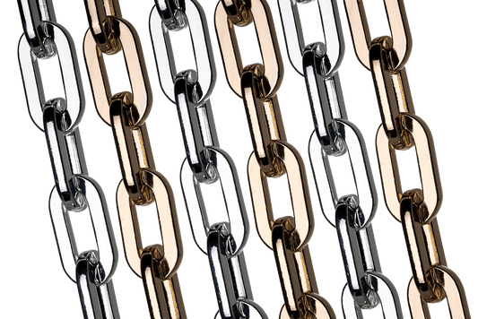 30mm x 15.75mm Aluminum Cable Chain - Made of Solid Aluminum - Electro Plated - Nickel Free - Sold by the Foot - CH-939
