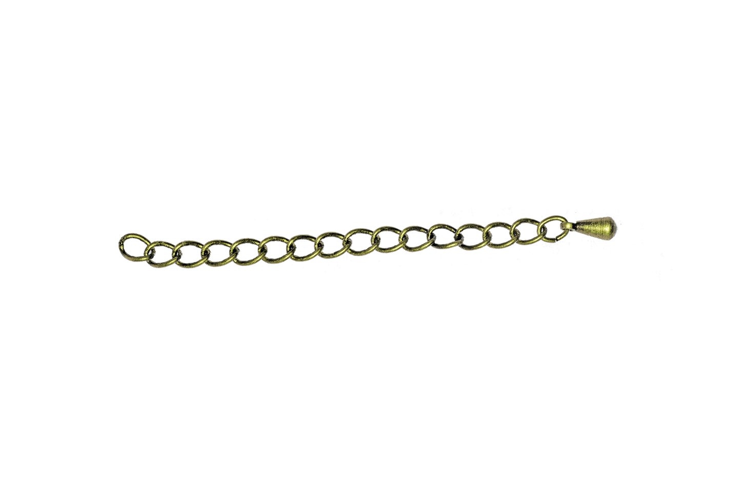 3mm Extender Curb Chain w/Pendant - Available in Multiple Colors - Sold Individually - CH-EXT2 2''