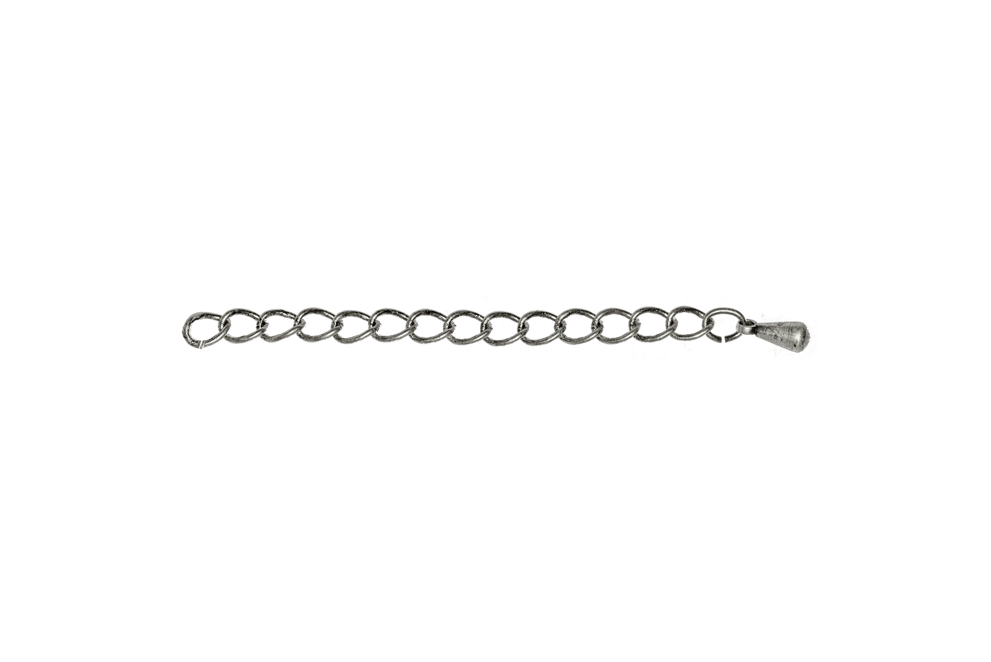 3mm Extender Curb Chain w/Pendant - Available in Multiple Colors - Sold Individually - CH-EXT2 2''
