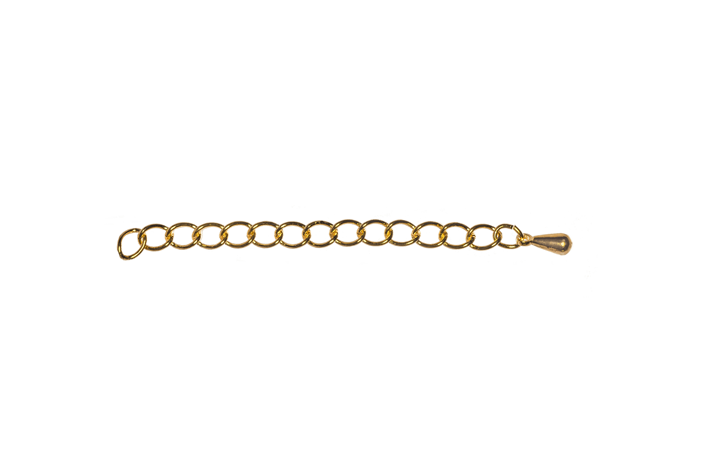 3mm Extender Curb Chain w/Pendant - Available in Multiple Colors - Sold Individually - CH-EXT2 2''