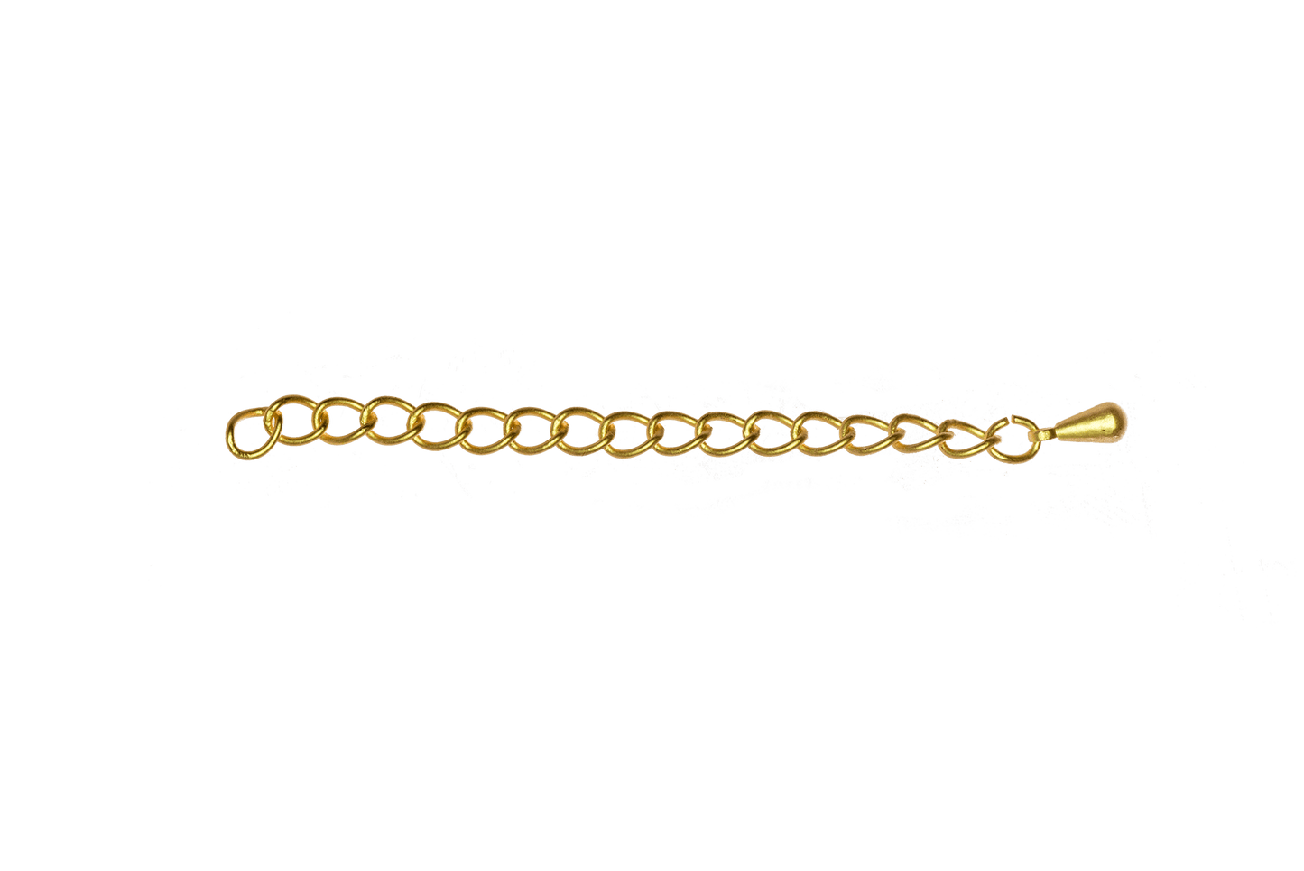 3mm Extender Curb Chain w/Pendant - Available in Multiple Colors - Sold Individually - CH-EXT2 2''