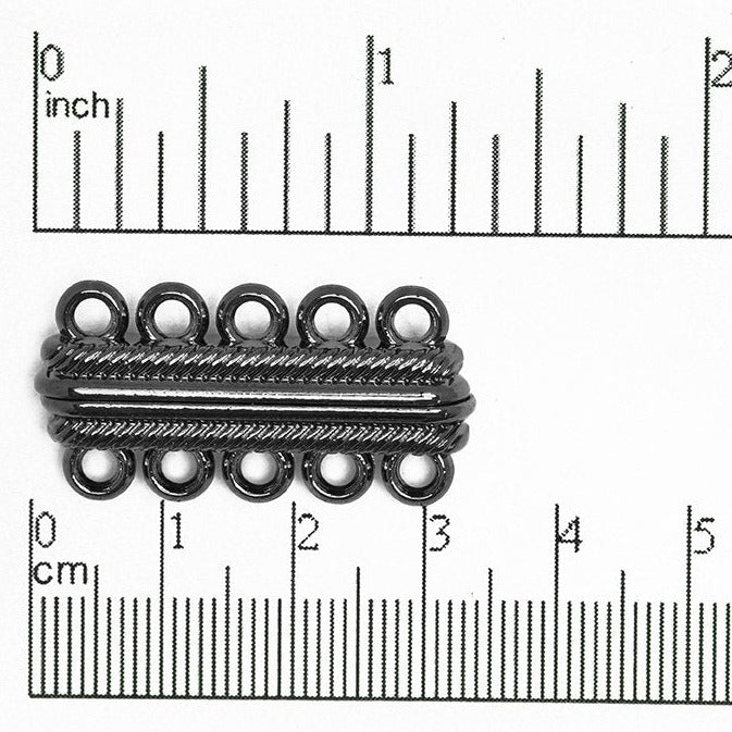 32mm x 17mm Magnetic 5 loop Clasp Sold by the Piece - CL/MC9