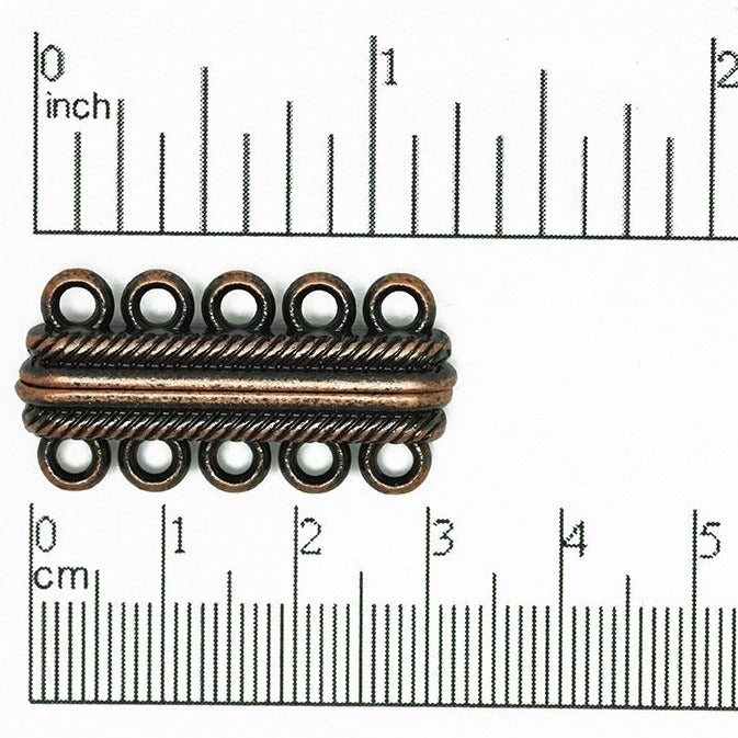 32mm x 17mm Magnetic 5 loop Clasp Sold by the Piece - CL/MC9