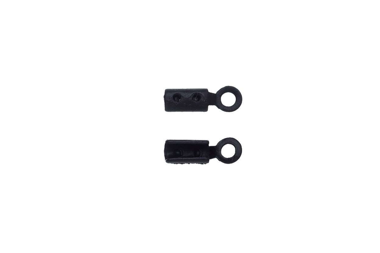 Fold Over Cord or Chain End - Fits 1mm Chain or Cord - Sold in packages of 24 - CRL 1.