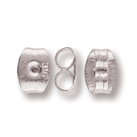 Ear Back Ant. Silver Plated, Stainless Steel