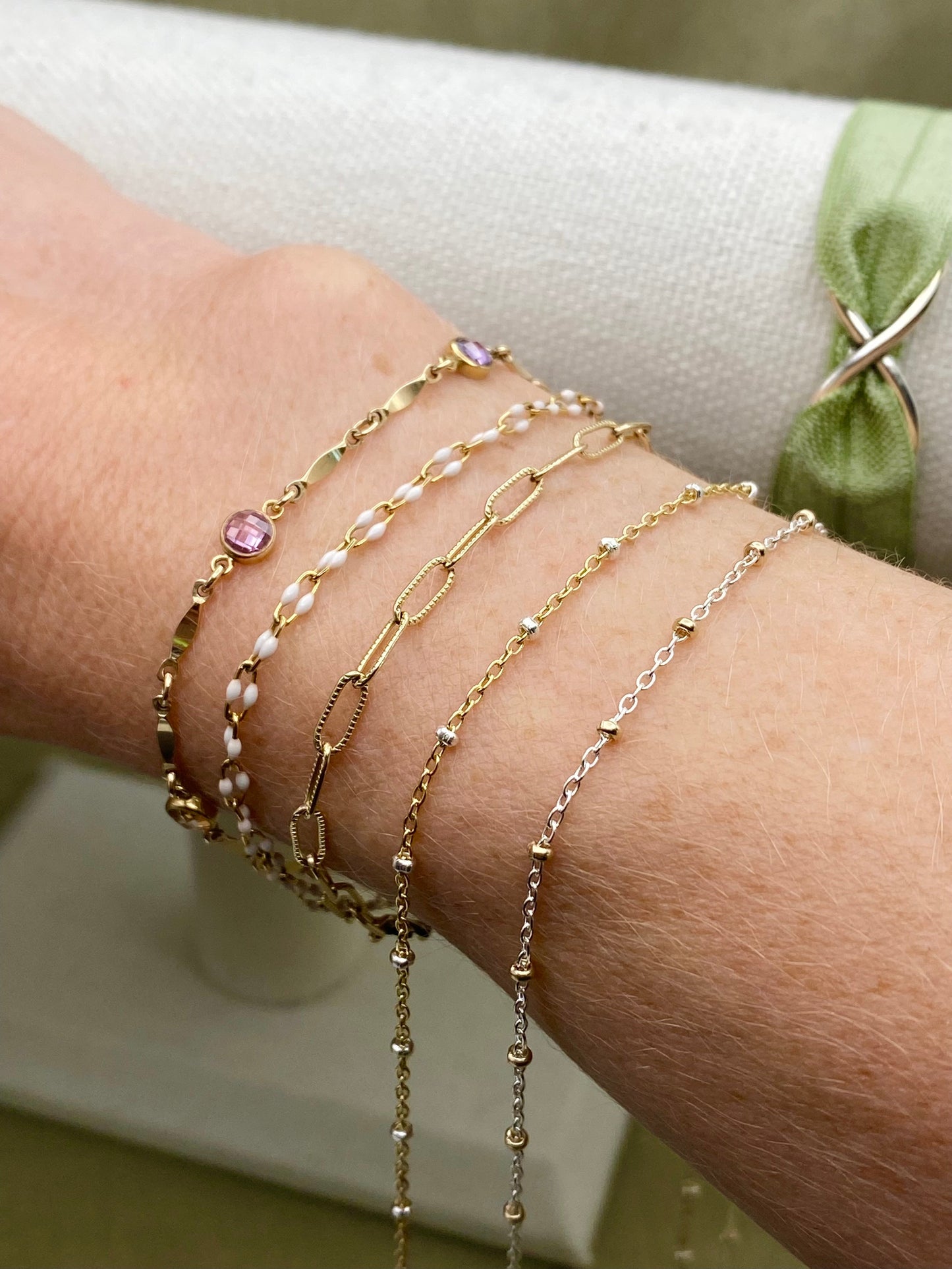 Mixed Metal Satellite Chain 1.35mm - C30