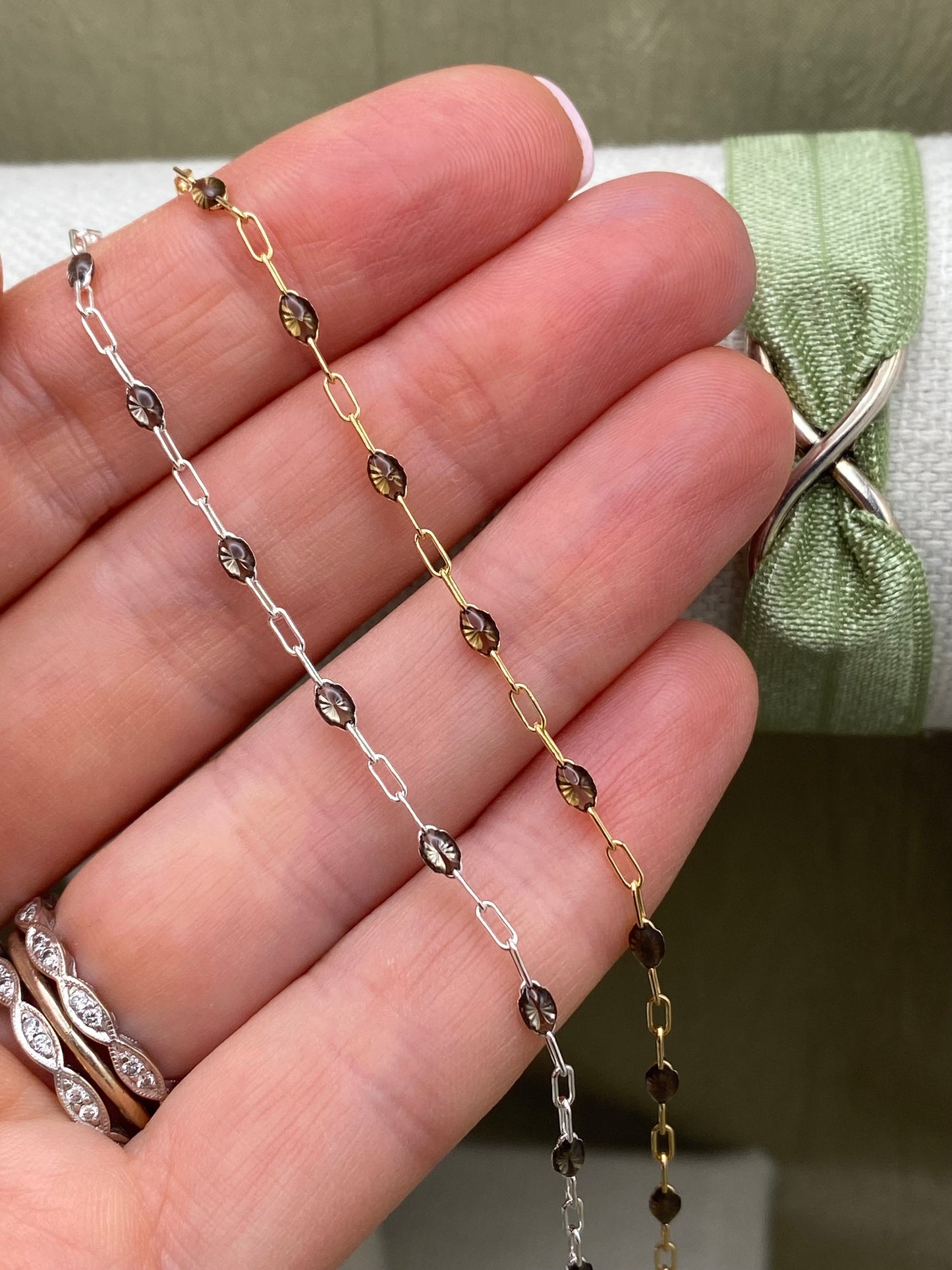 Smoky Espresso Enamel Chain - Sunburst - E28