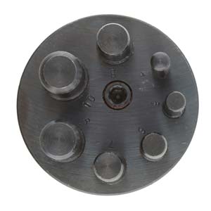 Round Frame Disc Metal Cutter Set Of 7 Punches 1/4"-5/8"