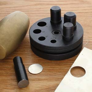 Round Frame Disc Metal Cutter Set Of 7 Punches 1/4"-5/8"