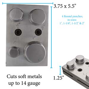 Disc Cutter for 1, 1.25, 1.5 and 2 Inch Discs