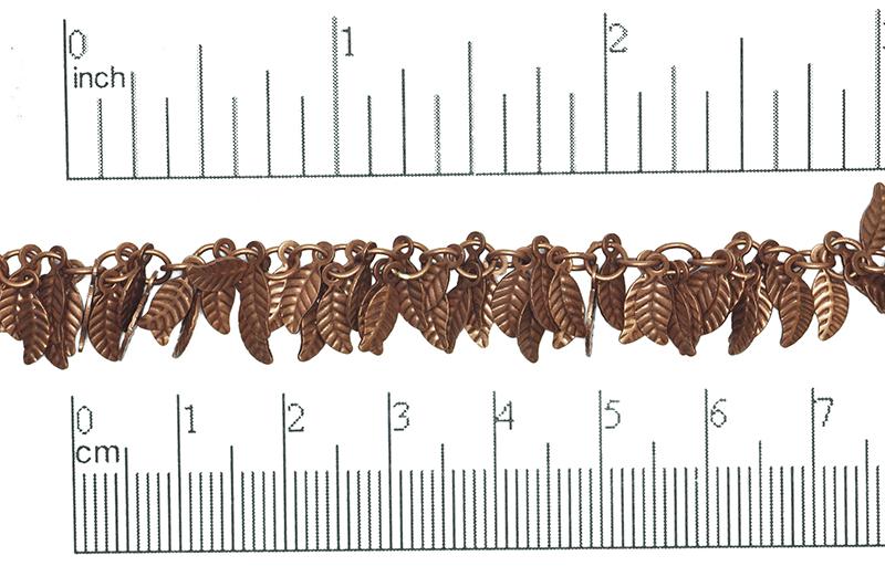 Leaves Cluster Specialty Chain - 4mm x 6mm - Available in Multiple Colors - Sold by the Foot - CH 347