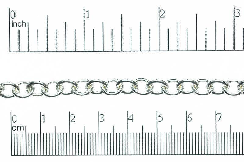 Cable Chain 8mm x 6.5mm available in Multiple Colors sold by the Foot - CH 806